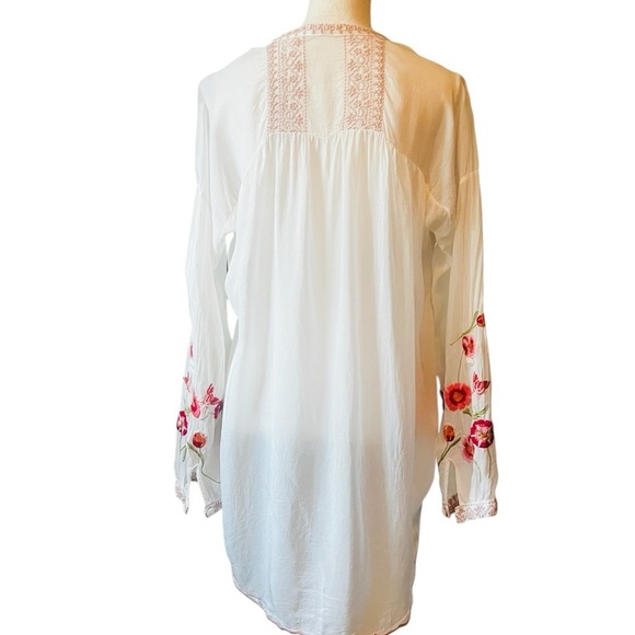 JOHNNY WAS LONG SLEEVE EMBROIDERED BLOUSE SIZE SMALL - Picture 4 of 13